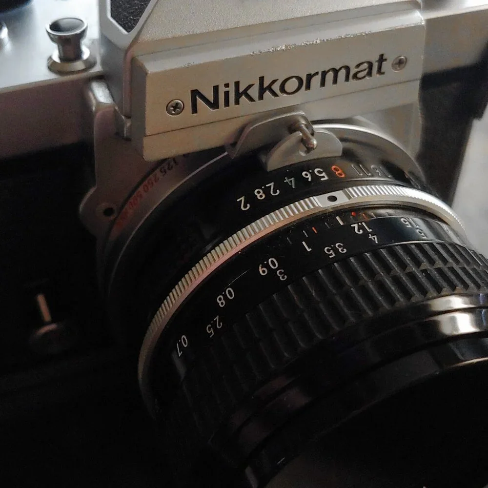Vintage Nikkormat/Nikon FT2 35mm Film Camera + 50mm Nikor Lens